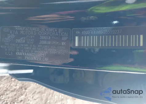 2016 Kia Forte Lx from USA, damaged, VIN KNAFK4A66G5559237